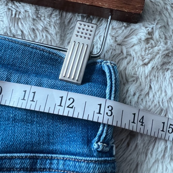 MOTHER High Rise Blue Jeans with Heart Design - Picture 6 of 6